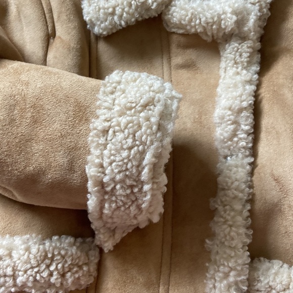 Zara Faux suede and sheepskin jacket - Picture 6 of 7